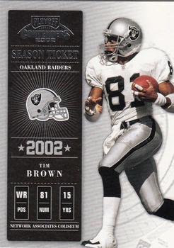 2002 Playoff Contenders #47 Tim Brown Front