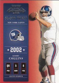 2002 Playoff Contenders #56 Kerry Collins Front