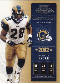 2002 Playoff Contenders #92 Marshall Faulk Front