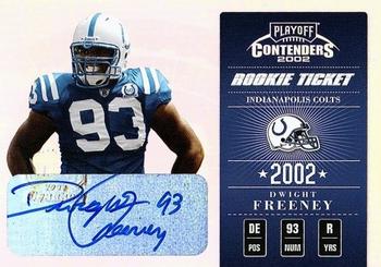 2002 Playoff Contenders #128 Dwight Freeney Front