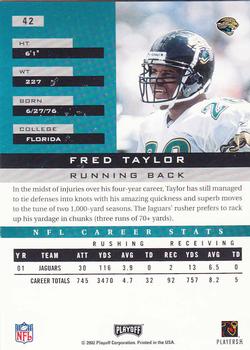 2002 Playoff Honors #42 Fred Taylor Back