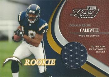 2002 Playoff Piece of the Game #114 Reche Caldwell Front