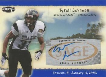 2008 SAGE Aspire - Hula Bowl Autographs #H9 Tyrell Johnson Front