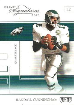2002 Playoff Prime Signatures #12 Randall Cunningham Front