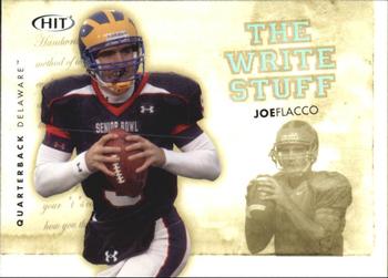 2008 SAGE HIT - Write Stuff #WS6 Joe Flacco Front
