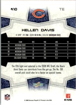 2008 Score - Glossy #410 Kellen Davis Back