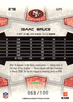 2008 Score - Red Zone #275 Isaac Bruce Back