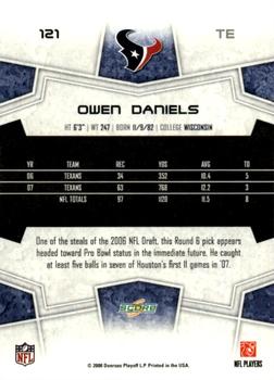 2008 Score - Super Bowl XLIII #121 Owen Daniels Back
