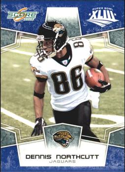 2008 Score - Super Bowl XLIII Blue #142 Dennis Northcutt Front