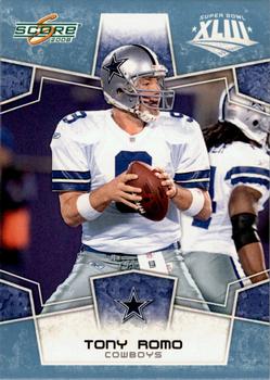 2008 Score - Super Bowl XLIII Light Blue Glossy #77 Tony Romo Front