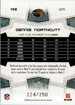 2008 Score - Super Bowl XLIII Light Blue Glossy #142 Dennis Northcutt Back