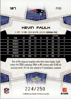 2008 Score - Super Bowl XLIII Light Blue Glossy #187 Kevin Faulk Back