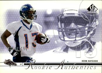 2002 SP Authentic #166 Herb Haygood Front