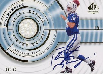 2008 SP Authentic - Retro Rookie Jerseys Autographs #RR-PM Peyton Manning Front