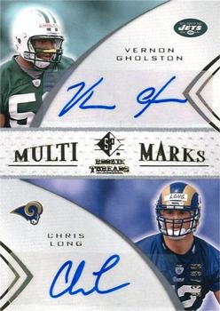 2008 SP Rookie Threads - Multi Marks Dual #MMD-36 Vernon Gholston / Chris Long Front