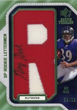 2008 SP Rookie Threads - Rookie Lettermen College Autographs #RR8 Ray Rice Front