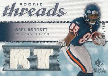 2008 SP Rookie Threads - Rookie Threads 250 #RT-EB Earl Bennett Front