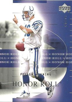 2002 Upper Deck Honor Roll #24 Peyton Manning Front