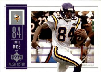 2002 UD Piece of History #55 Randy Moss Front