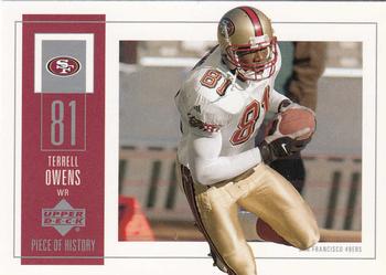 2002 UD Piece of History #85 Terrell Owens Front