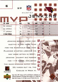 2002 Upper Deck MVP #6 MarTay Jenkins Back