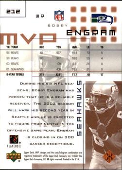 2002 Upper Deck MVP #212 Bobby Engram Back