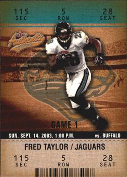 2003 Fleer Authentix #17 Fred Taylor Front