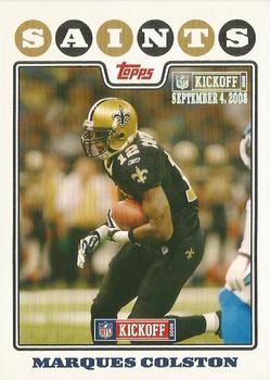 2008 Topps Kickoff - Silver Holofoil #138 Marques Colston Front
