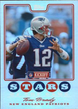 2008 Topps Kickoff - Stars of the Game #SG-TB Tom Brady Front
