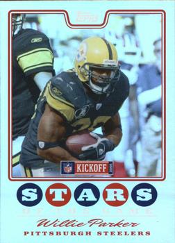 2008 Topps Kickoff - Stars of the Game #SG-WP Willie Parker Front
