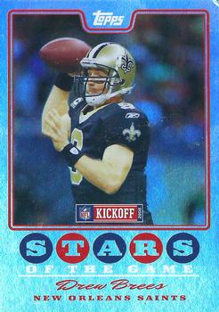2008 Topps Kickoff - Stars of the Game #SG-DB Drew Brees Front