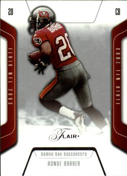 2003 Flair #59 Ronde Barber Front