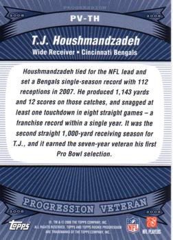 2008 Topps Rookie Progression - Veterans #PV-TH T.J. Houshmandzadeh Back