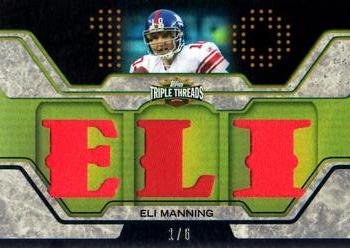 2008 Topps Triple Threads - Relic Gold #TTR-63 Eli Manning Front