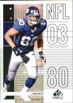 2003 SP Game Used #5 Jeremy Shockey Front