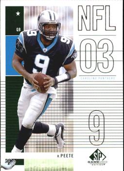 2003 SP Game Used #26 Rodney Peete Front
