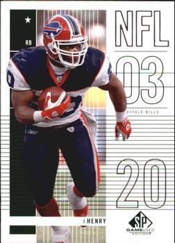 2003 SP Game Used #48 Travis Henry Front