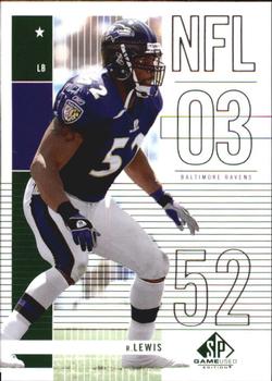 2003 SP Game Used #61 Ray Lewis Front
