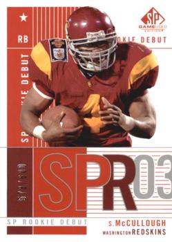 2003 SP Game Used #115 Sultan McCullough Front