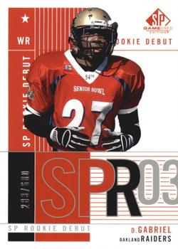 2003 SP Game Used #127 Doug Gabriel Front
