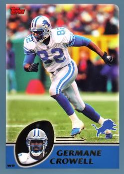 2003 Topps #128 Germane Crowell Front