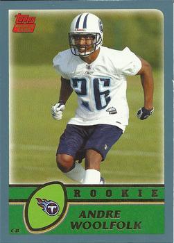 2003 Topps #366 Andre Woolfolk Front