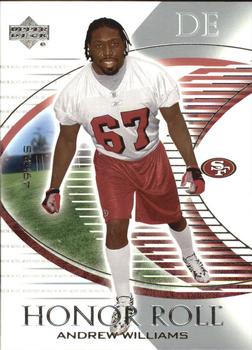 2003 Upper Deck Honor Roll #82 Andrew Williams Front