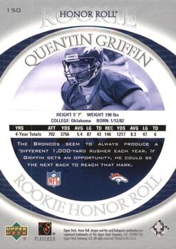 2003 Upper Deck Honor Roll #150 Quentin Griffin Back