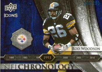 2008 Upper Deck Icons - NFL Chronology Blue #CHR17 Rod Woodson Front