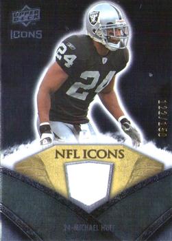2008 Upper Deck Icons - NFL Icons Jersey Silver #NFL37 Michael Huff Front