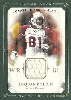 2008 Upper Deck Masterpieces - Captured on Canvas Jerseys #CC3 Anquan Boldin Front