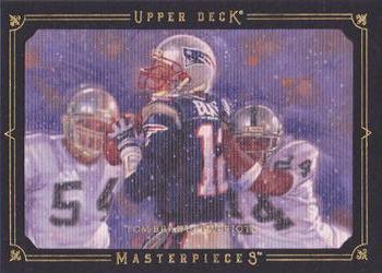 2008 Upper Deck Masterpieces - Framed Black #83 Tom Brady  Front