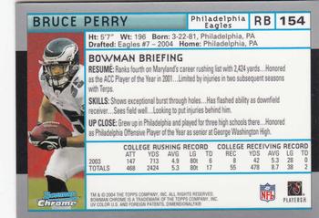 2004 Bowman Chrome #154 Bruce Perry Back