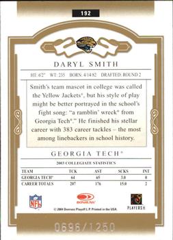 2004 Donruss Classics #192 Daryl Smith Back